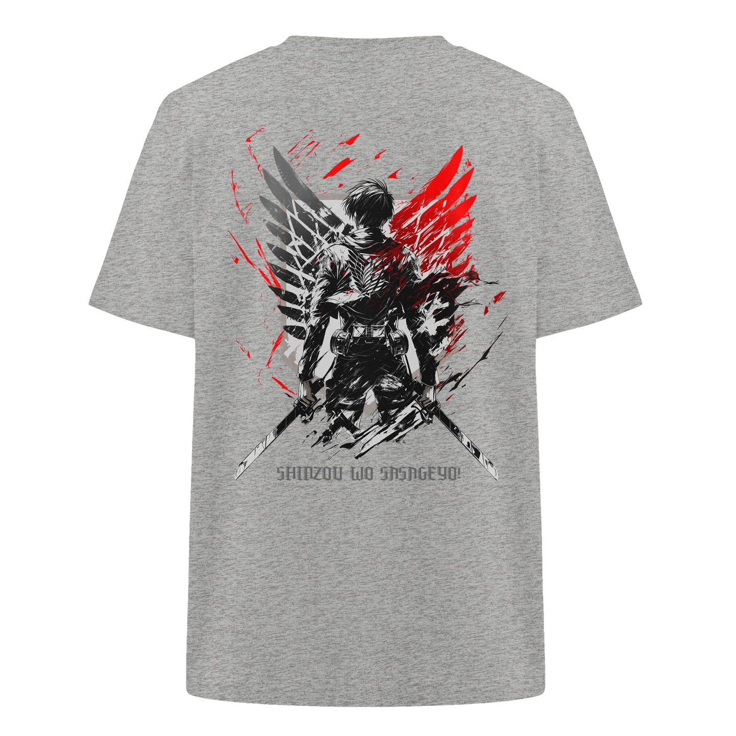 "Wings of Resolve" Back Heavy Oversized Organic Shirt