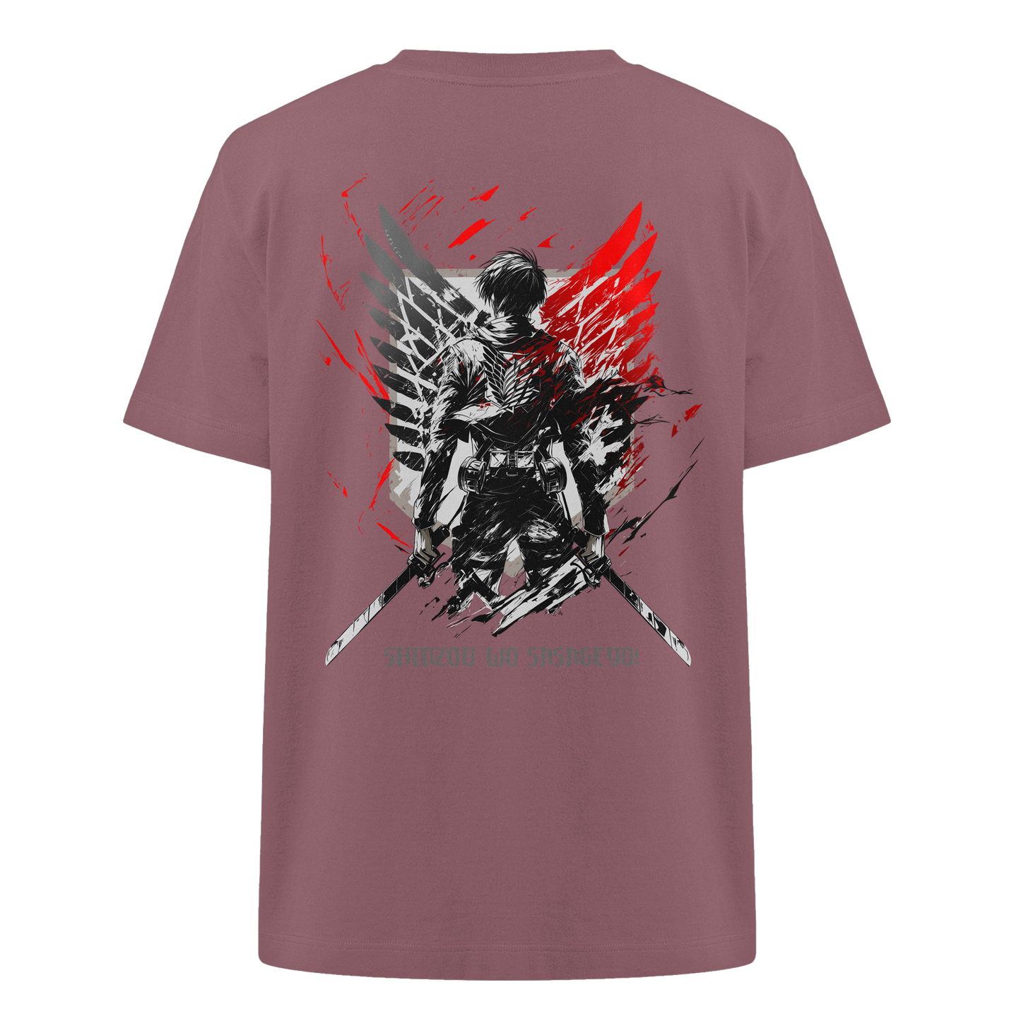 "Wings of Resolve" Back Heavy Oversized Organic Shirt
