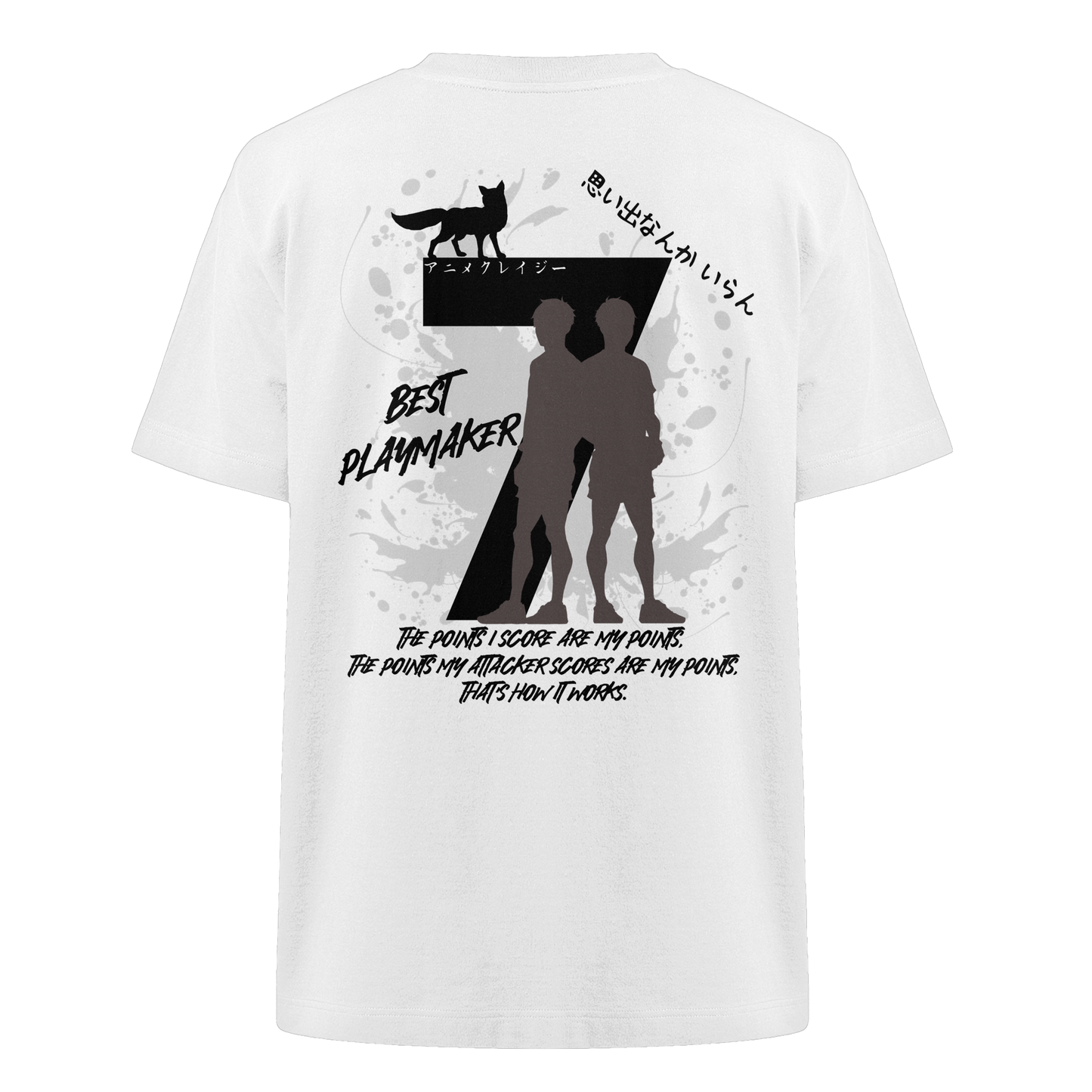 "Best Playmaker" Back Organic Heavy Oversized Shirt