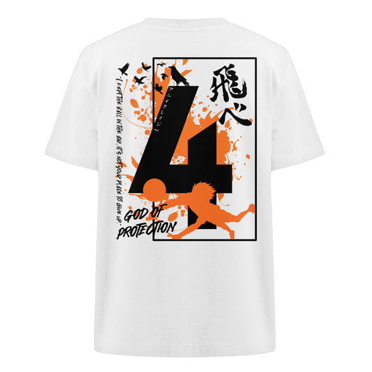 "God Of Protection" Back Organic Heavy Oversized Shirt