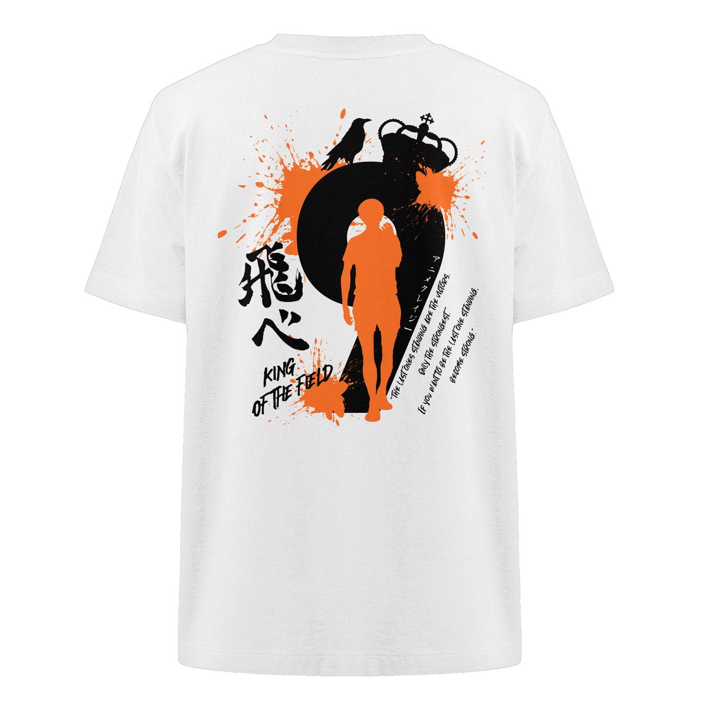 "King Of The Field" Back Organic Heavy Oversized Shirt