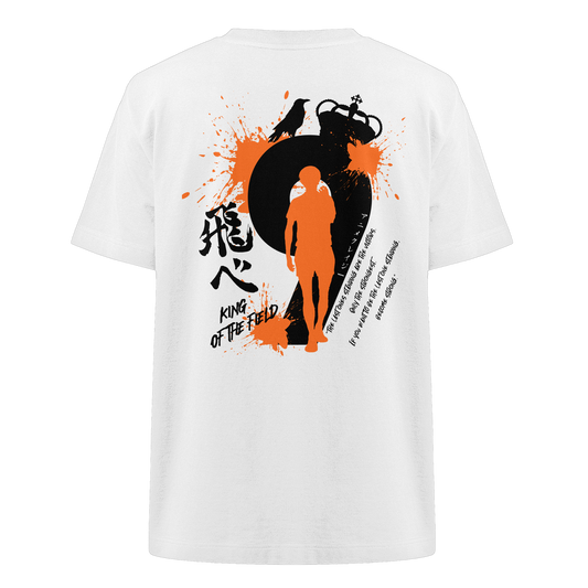 "King Of The Field" Back Organic Heavy Oversized Shirt