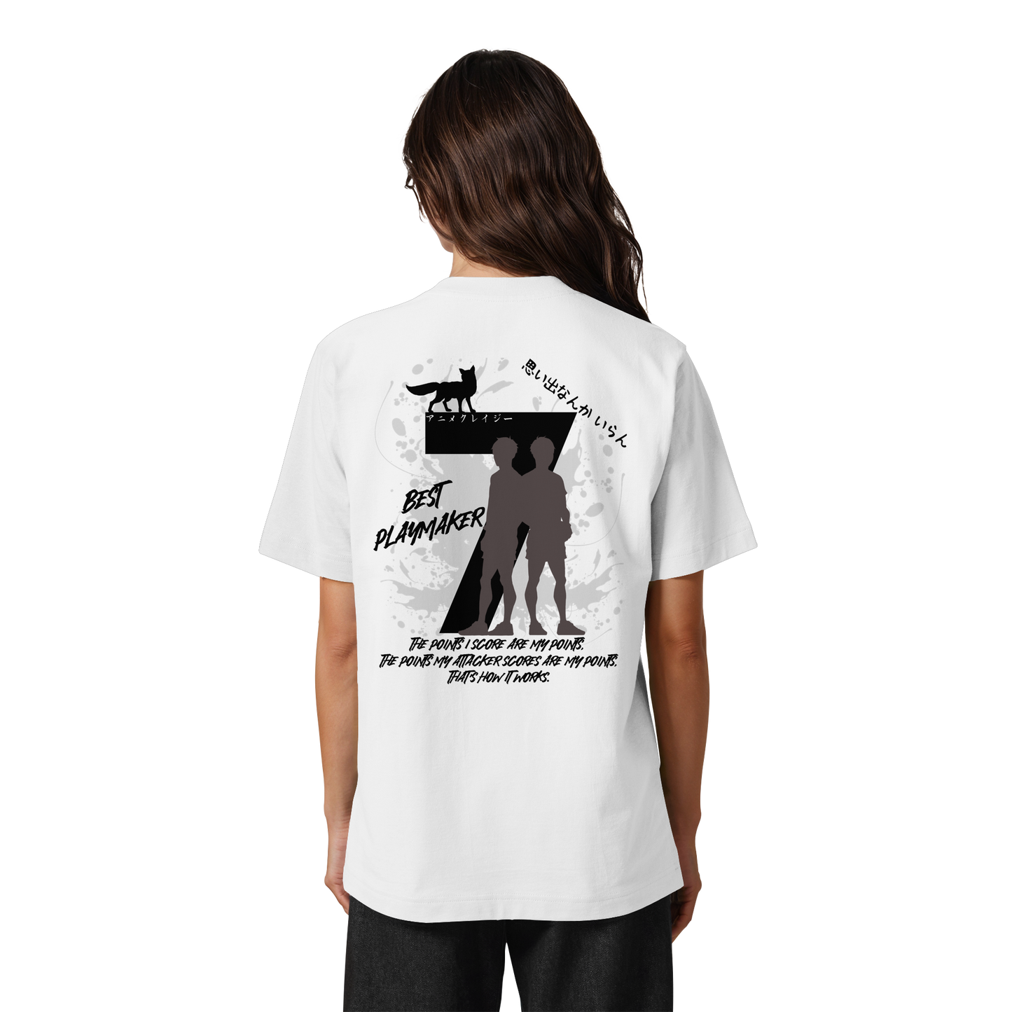 "Best Playmaker" Back Organic Heavy Oversized Shirt
