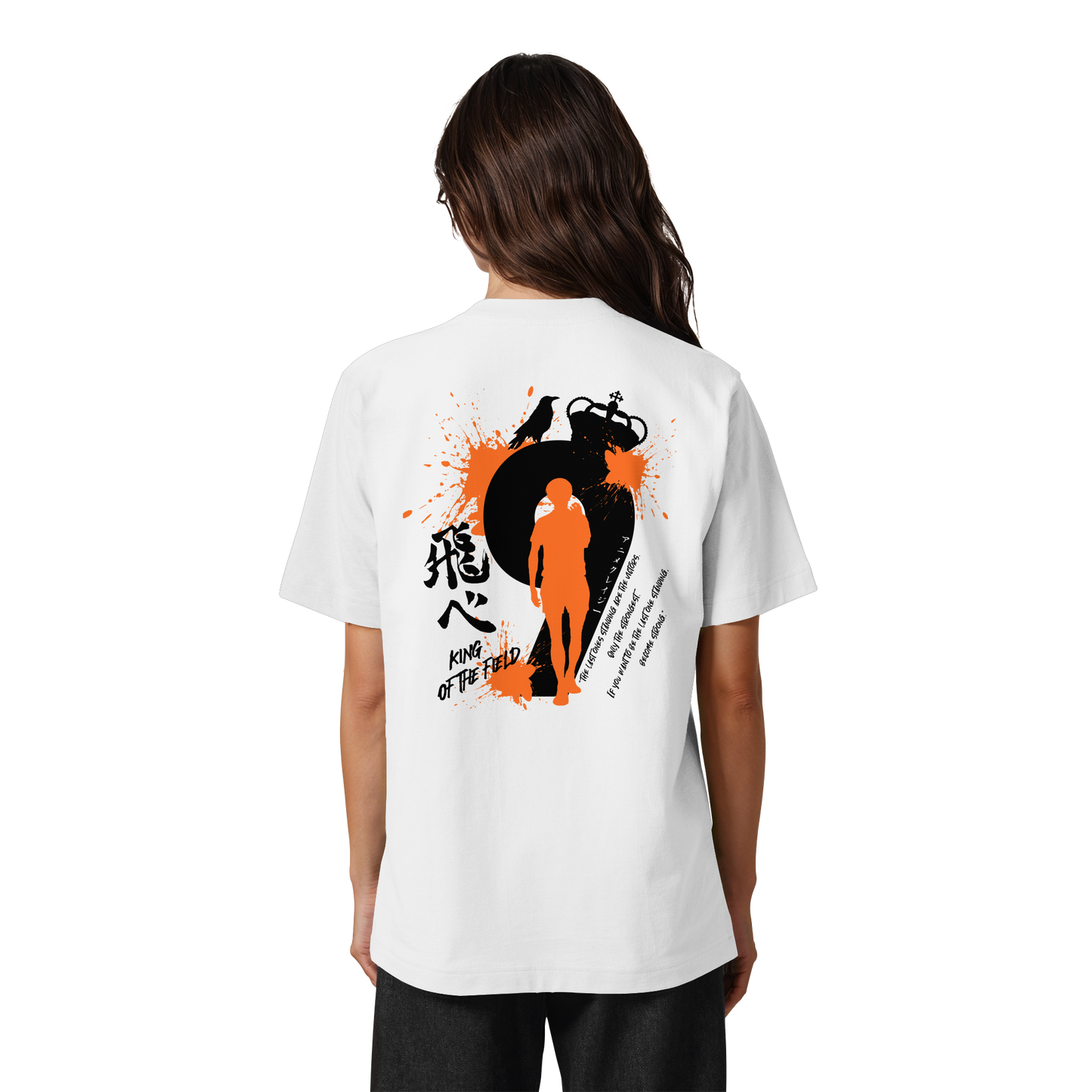 "King Of The Field" Back Organic Heavy Oversized Shirt