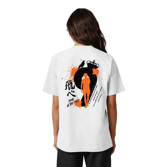"King Of The Field" Back Organic Heavy Oversized Shirt