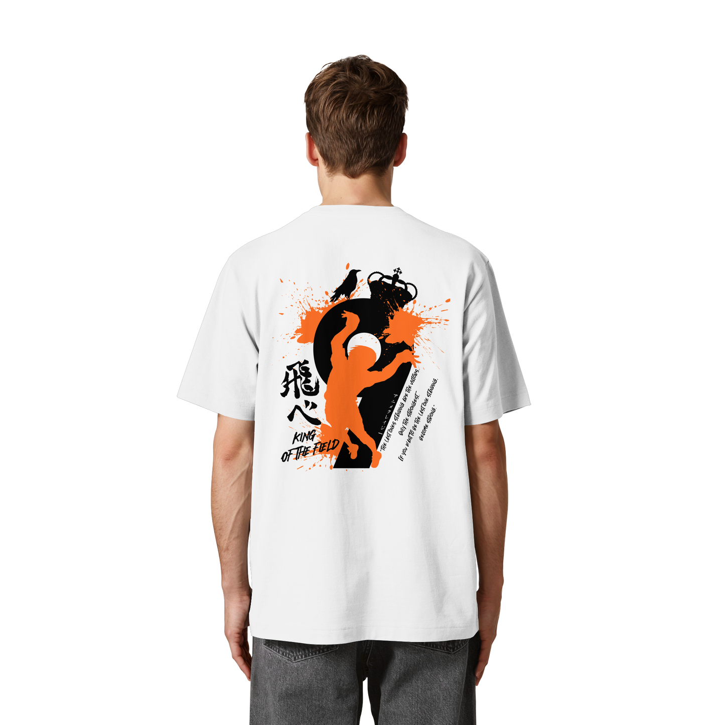 "King Of The Field 2.0" Back Organic Heavy Oversized Shirt