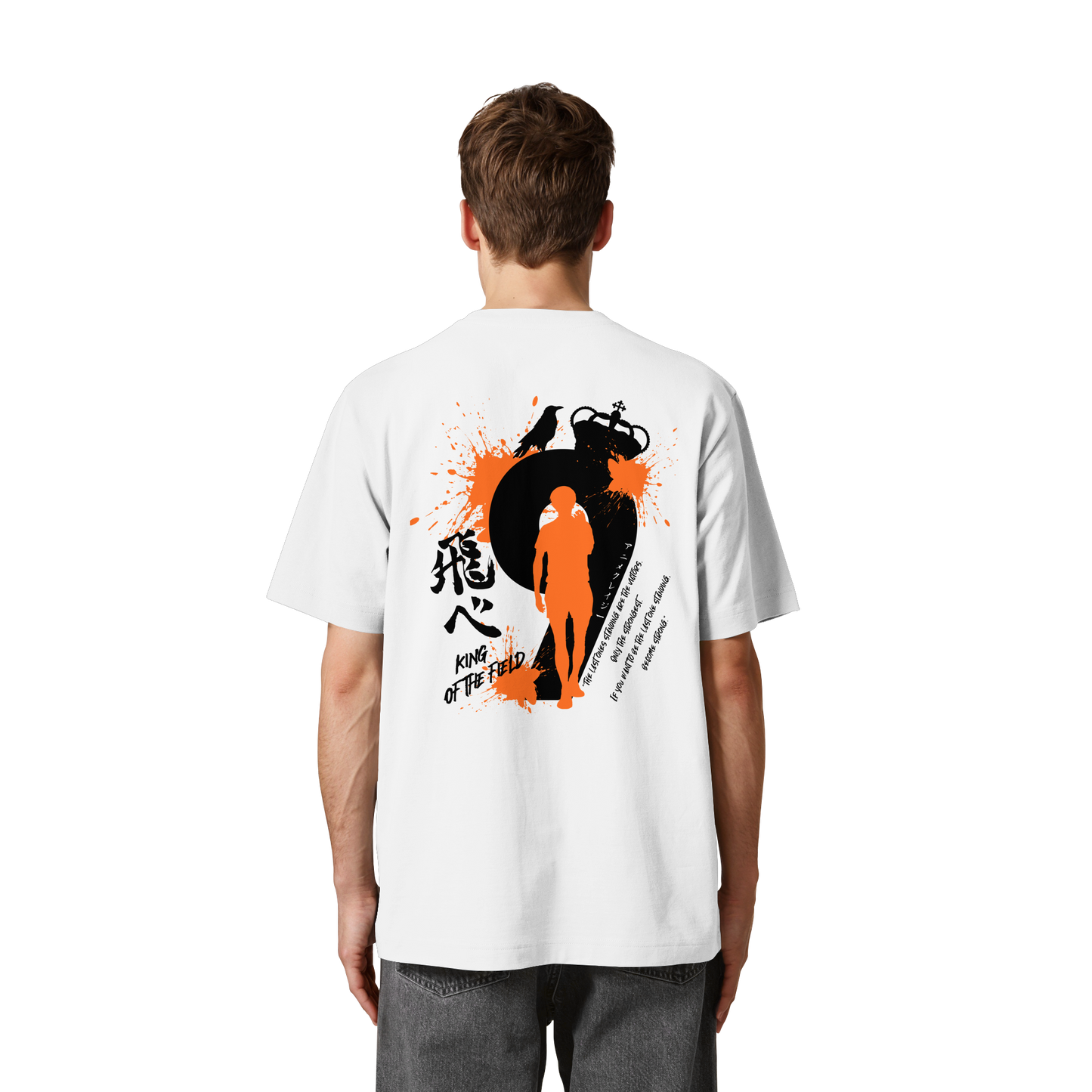 "King Of The Field" Back Organic Heavy Oversized Shirt