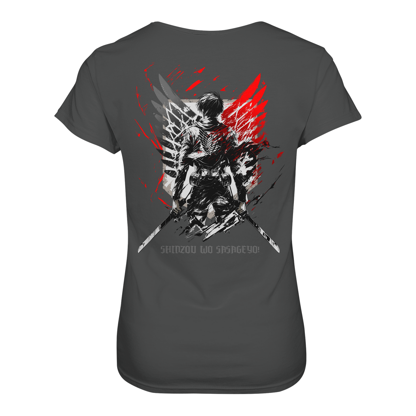 "Wings of Resolve" Back Women Organic Shirt