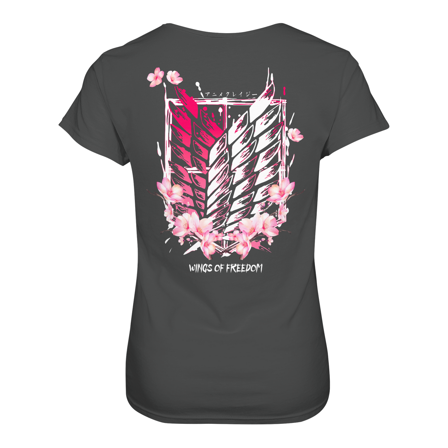 "Petals of Liberation“ Back Women Organic Shirt