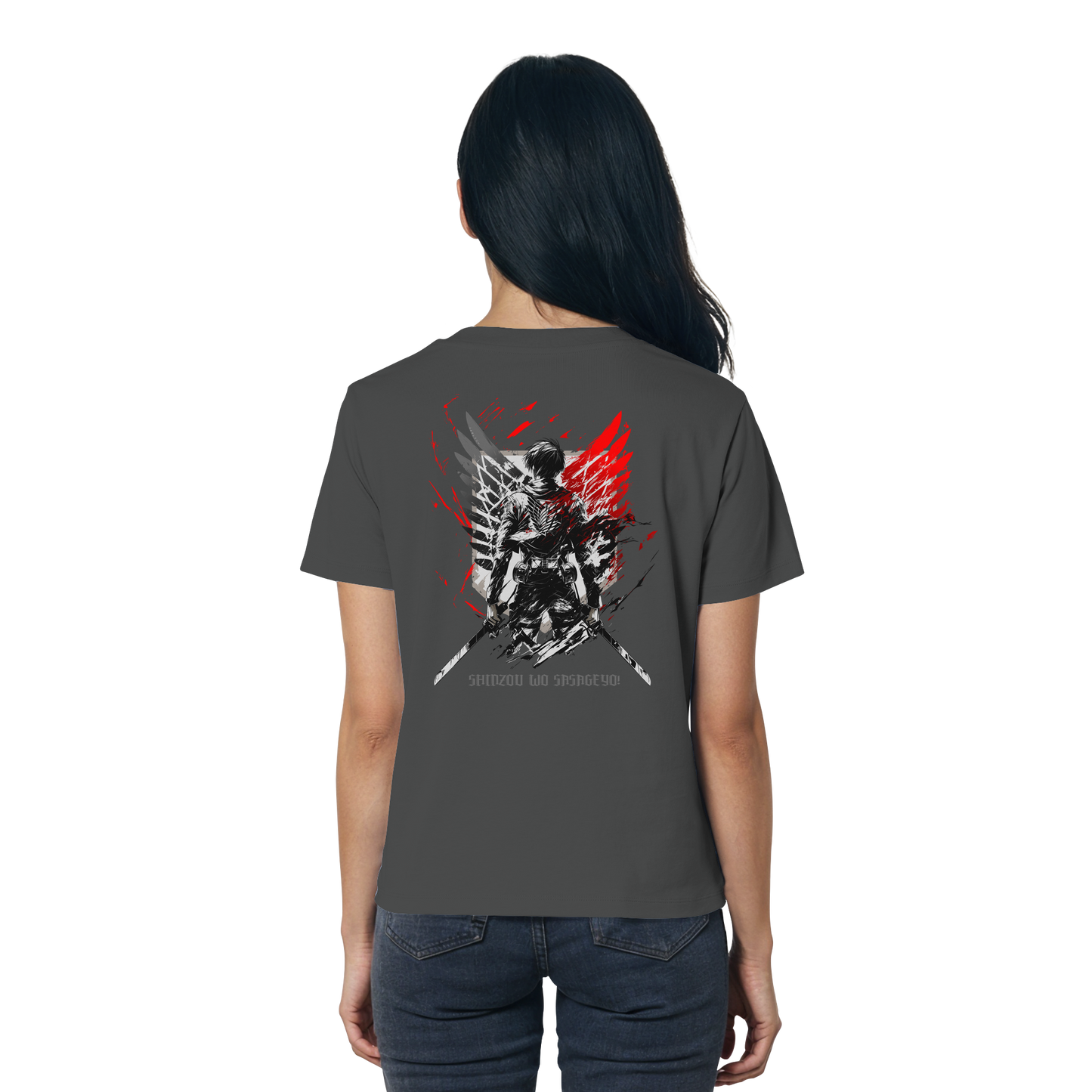 "Wings of Resolve" Back Women Organic Shirt