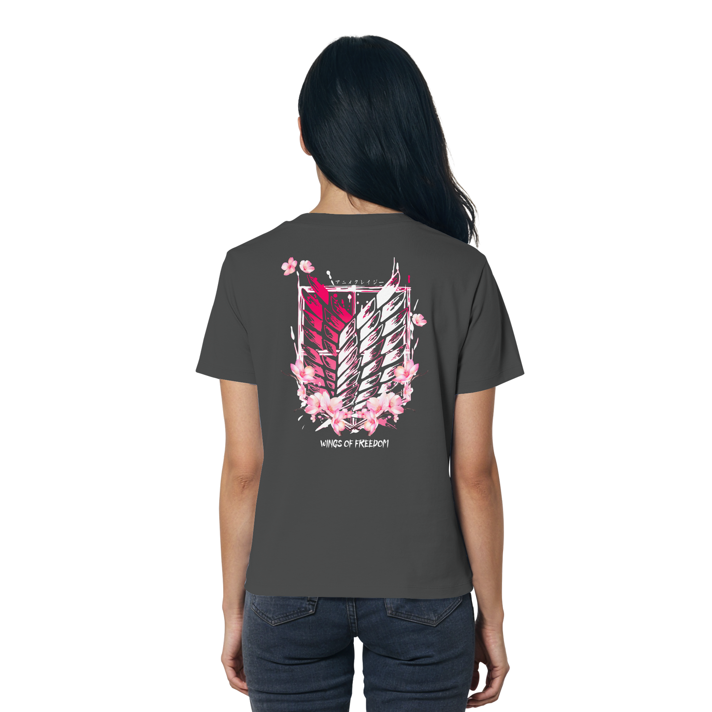 "Petals of Liberation“ Back Women Organic Shirt