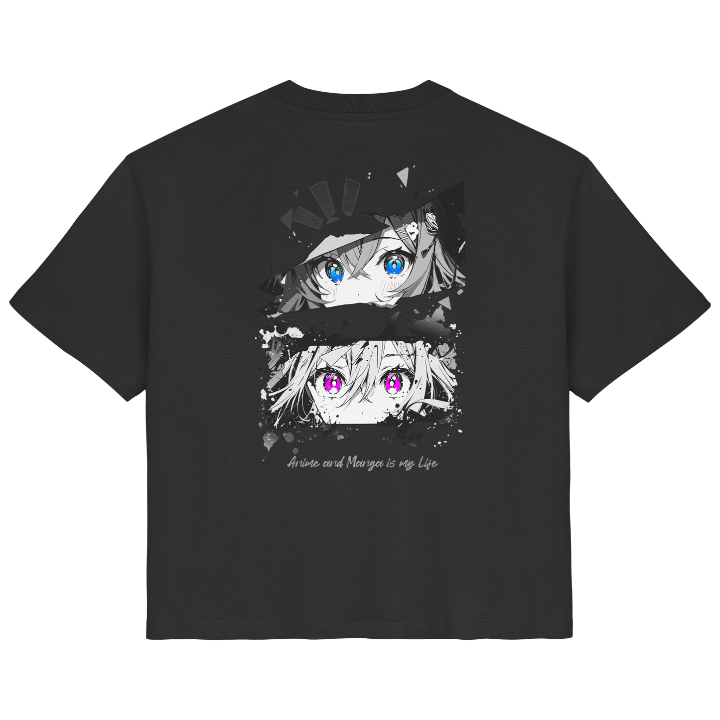 "Anime Eyes" Back - Ladies Organic Shirt