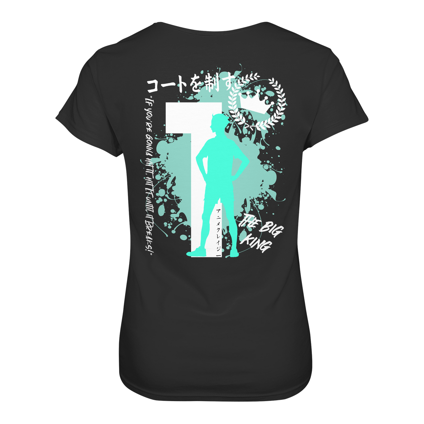 "The Big King" Back Black Women Organic Shirt