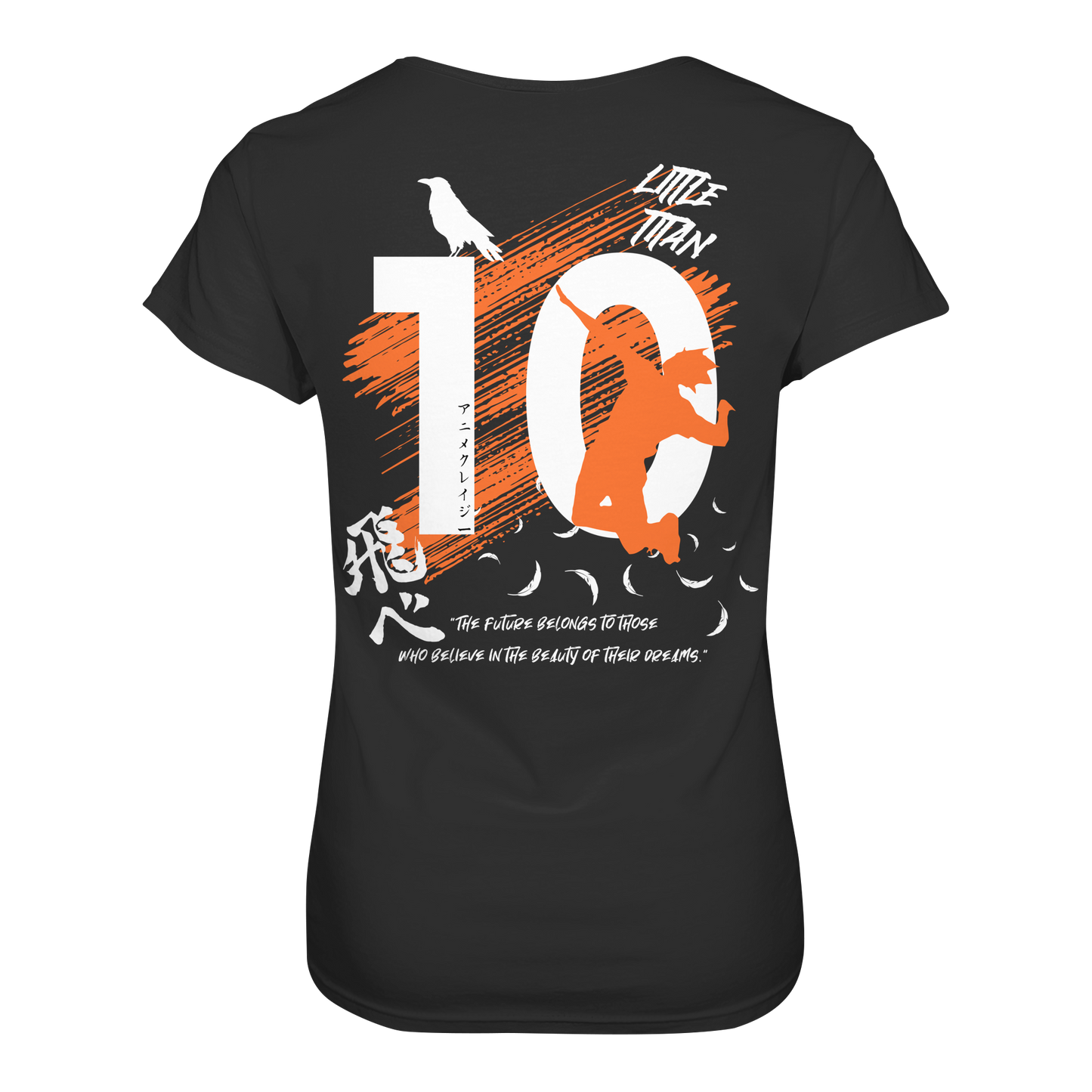 "Little Titan" Back Black Women Organic Shirt