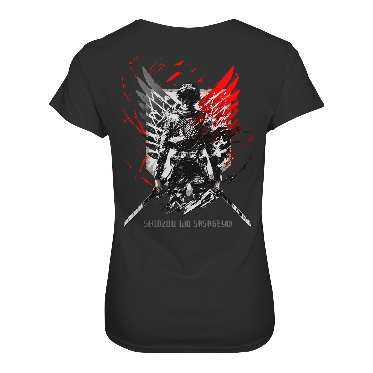 "Wings of Resolve" Back Women Organic Shirt