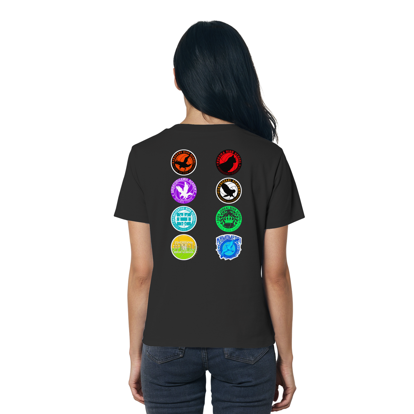 "Ascension Marks" Back Black Women Organic Shirt
