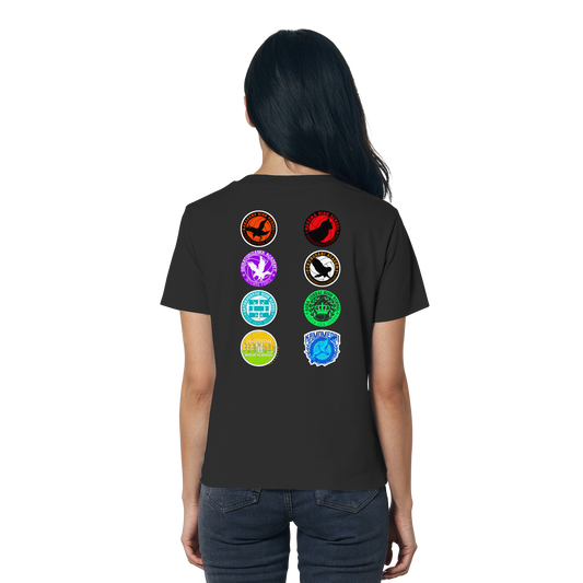 "Ascension Marks" Back Black Women Organic Shirt