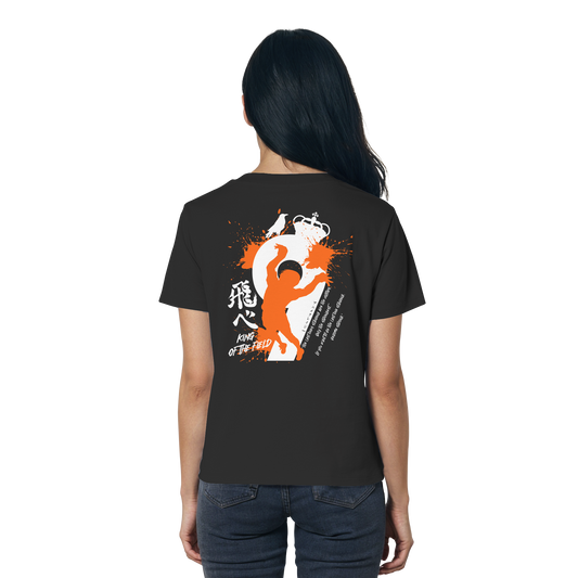 "King Of The Field 2.0" Back Black Women Organic Shirt