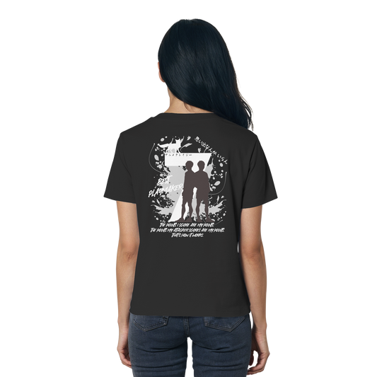 "Best Playmaker" Back Black Women Organic Shirt