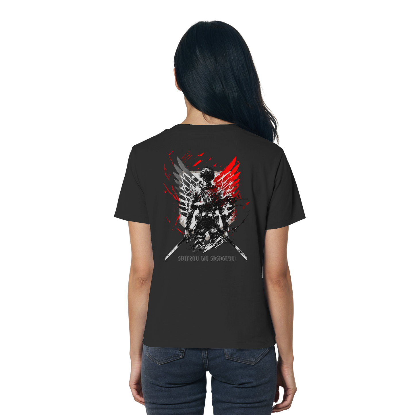 "Wings of Resolve" Back Women Organic Shirt