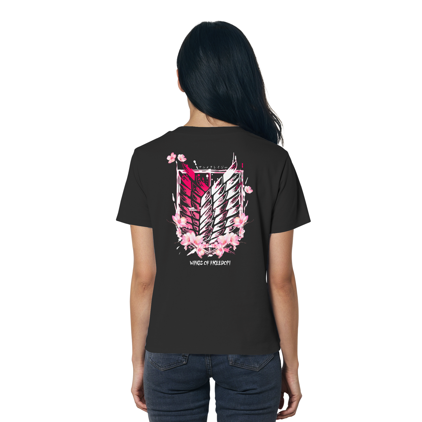 "Petals of Liberation“ Back Women Organic Shirt