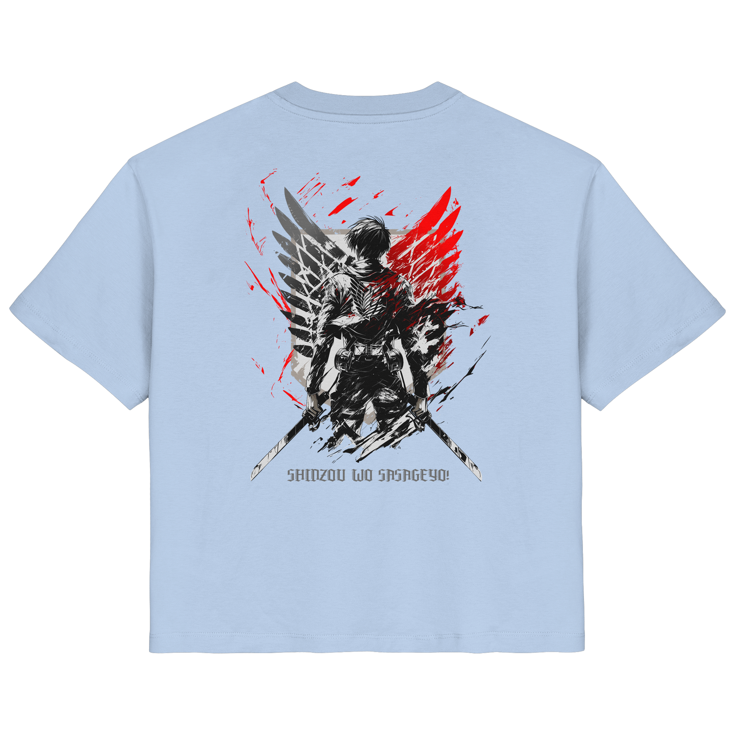 "Wings of Resolve" Back Women Organic Shirt