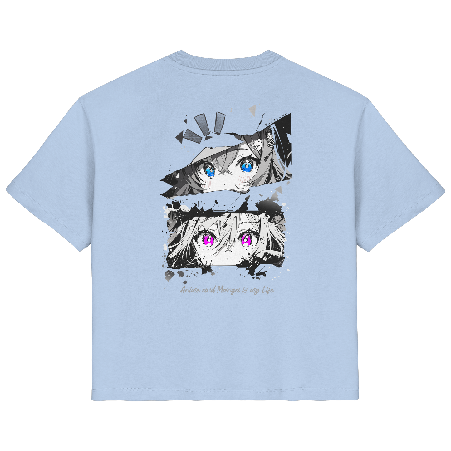 "Anime Eyes" Back - Ladies Organic Shirt