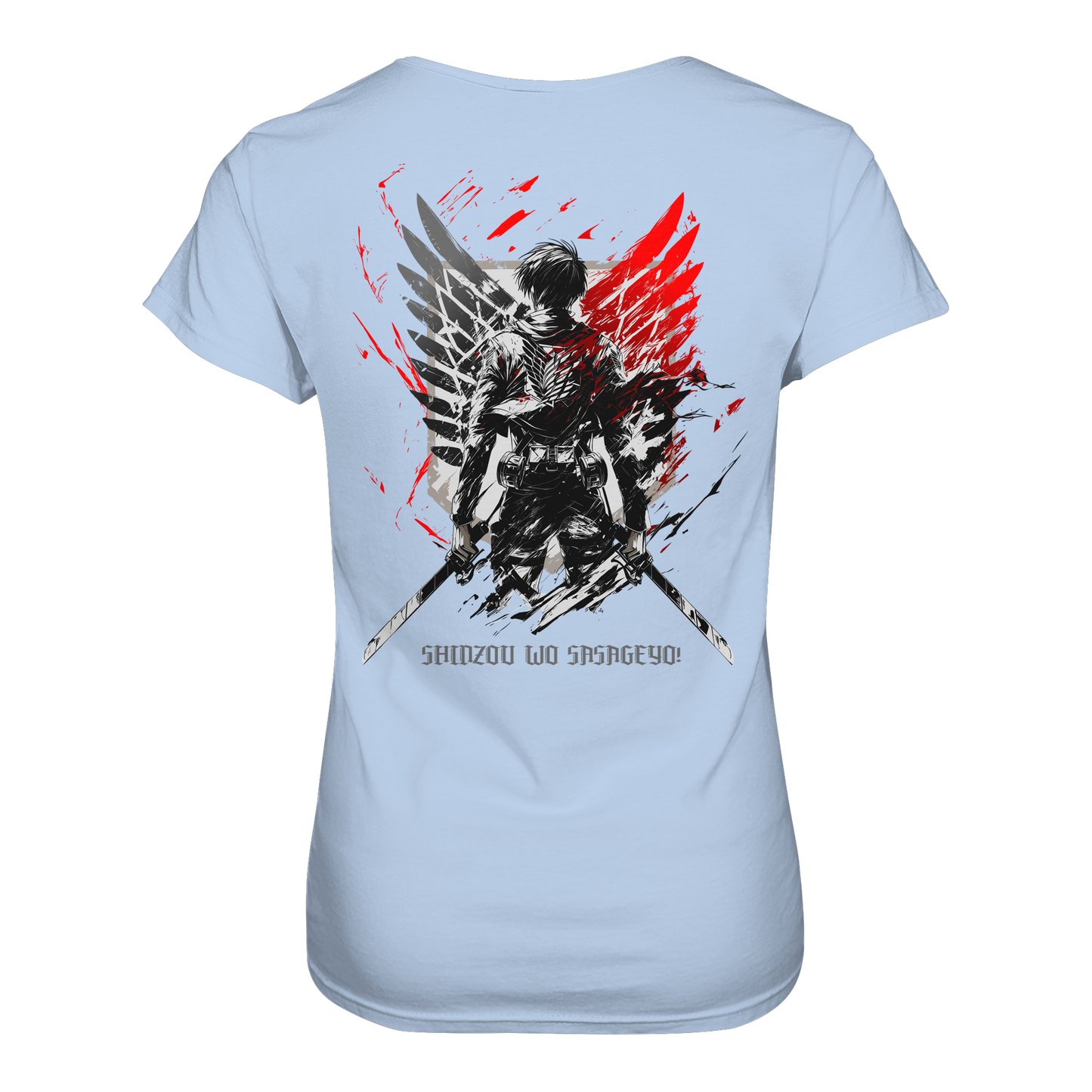 "Wings of Resolve" Back Women Organic Shirt