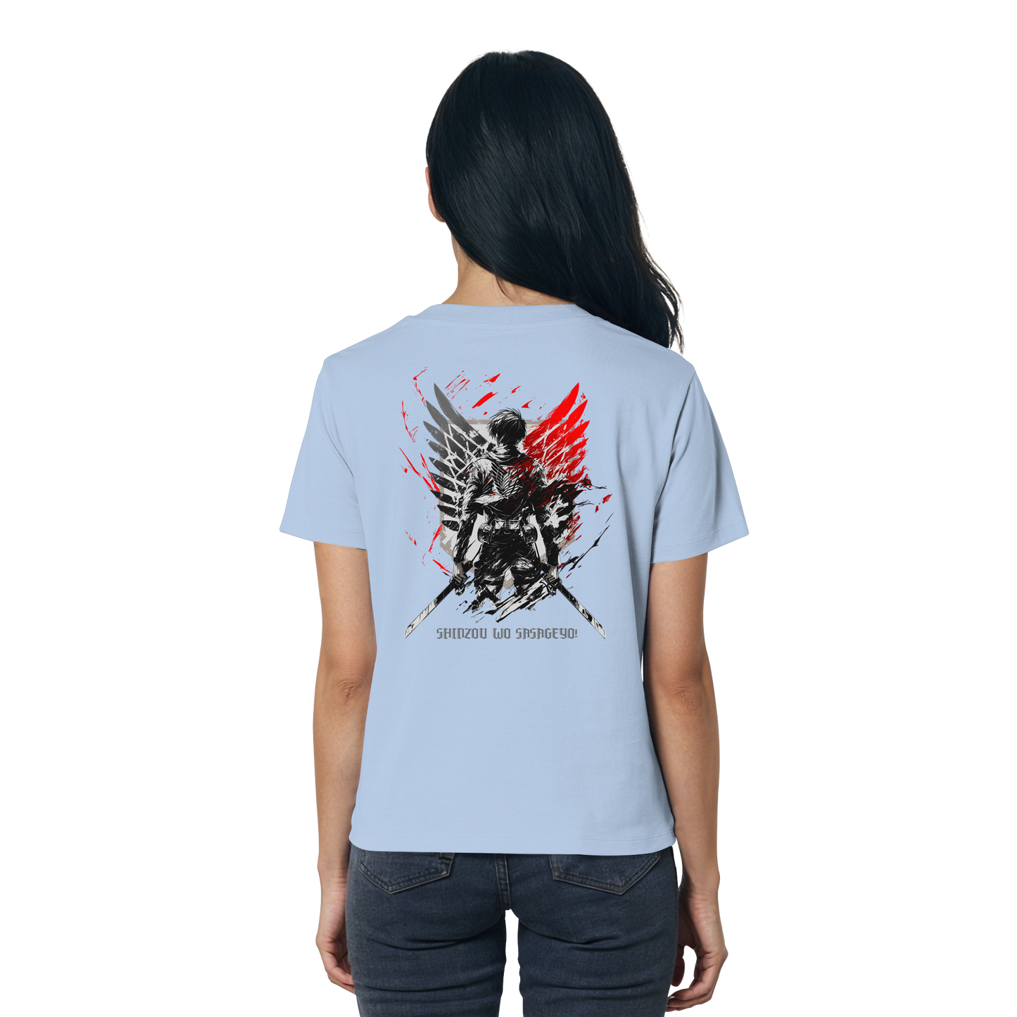 "Wings of Resolve" Back Women Organic Shirt