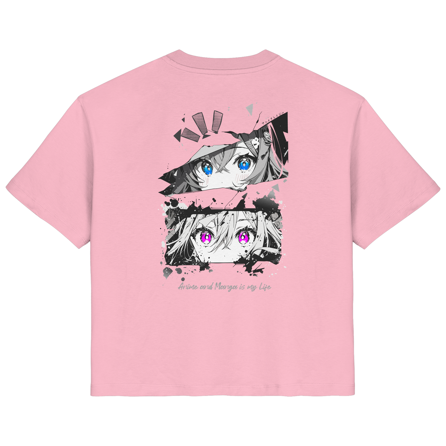 "Anime Eyes" Back - Ladies Organic Shirt