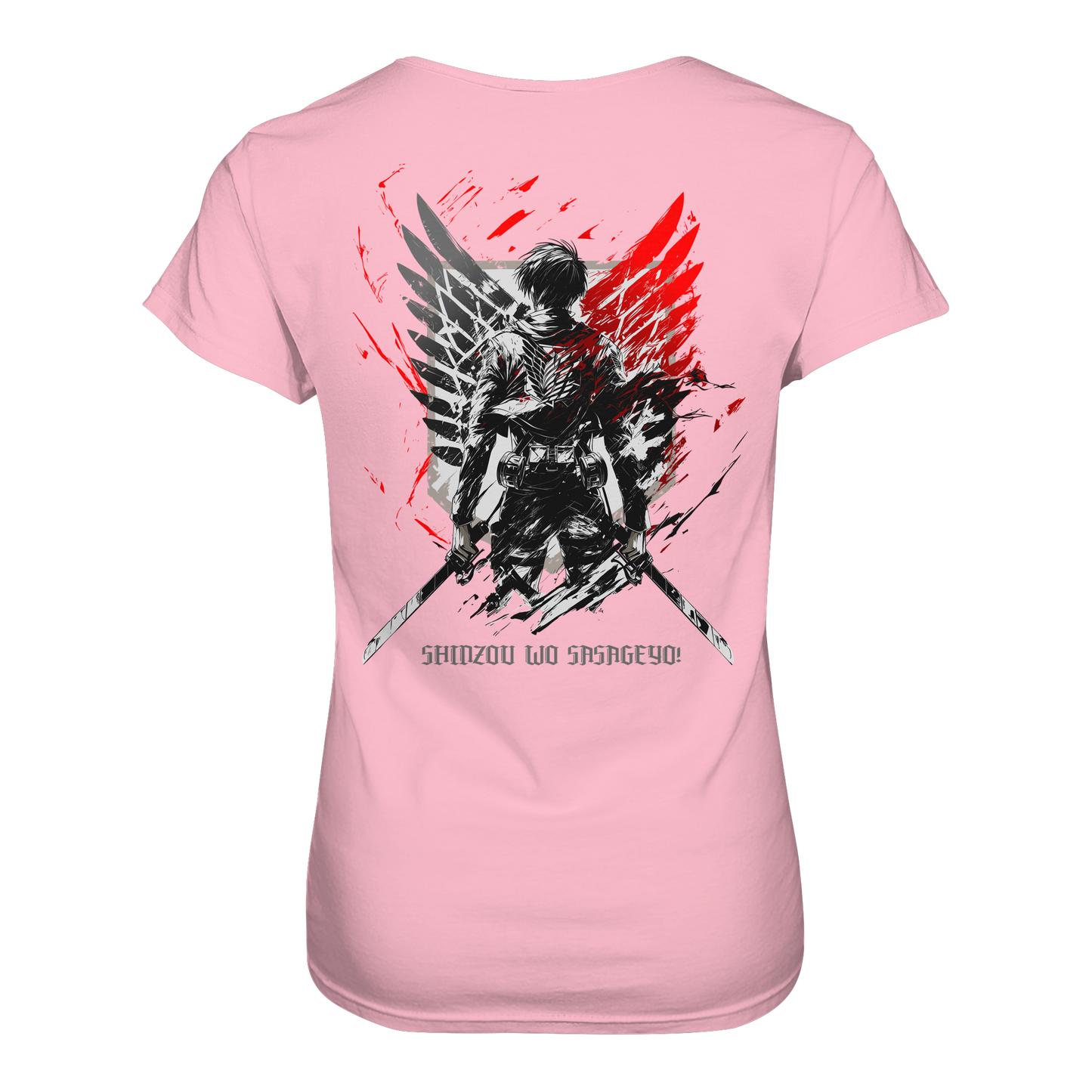 "Wings of Resolve" Back Women Organic Shirt