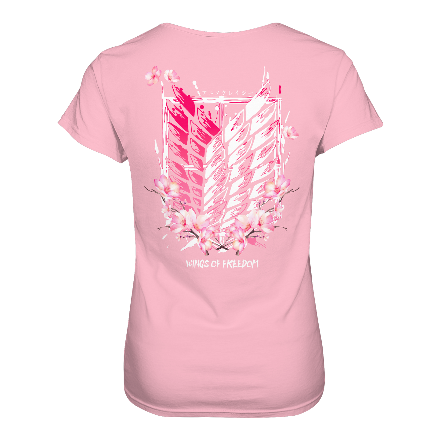 "Petals of Liberation“ Back Women Organic Shirt