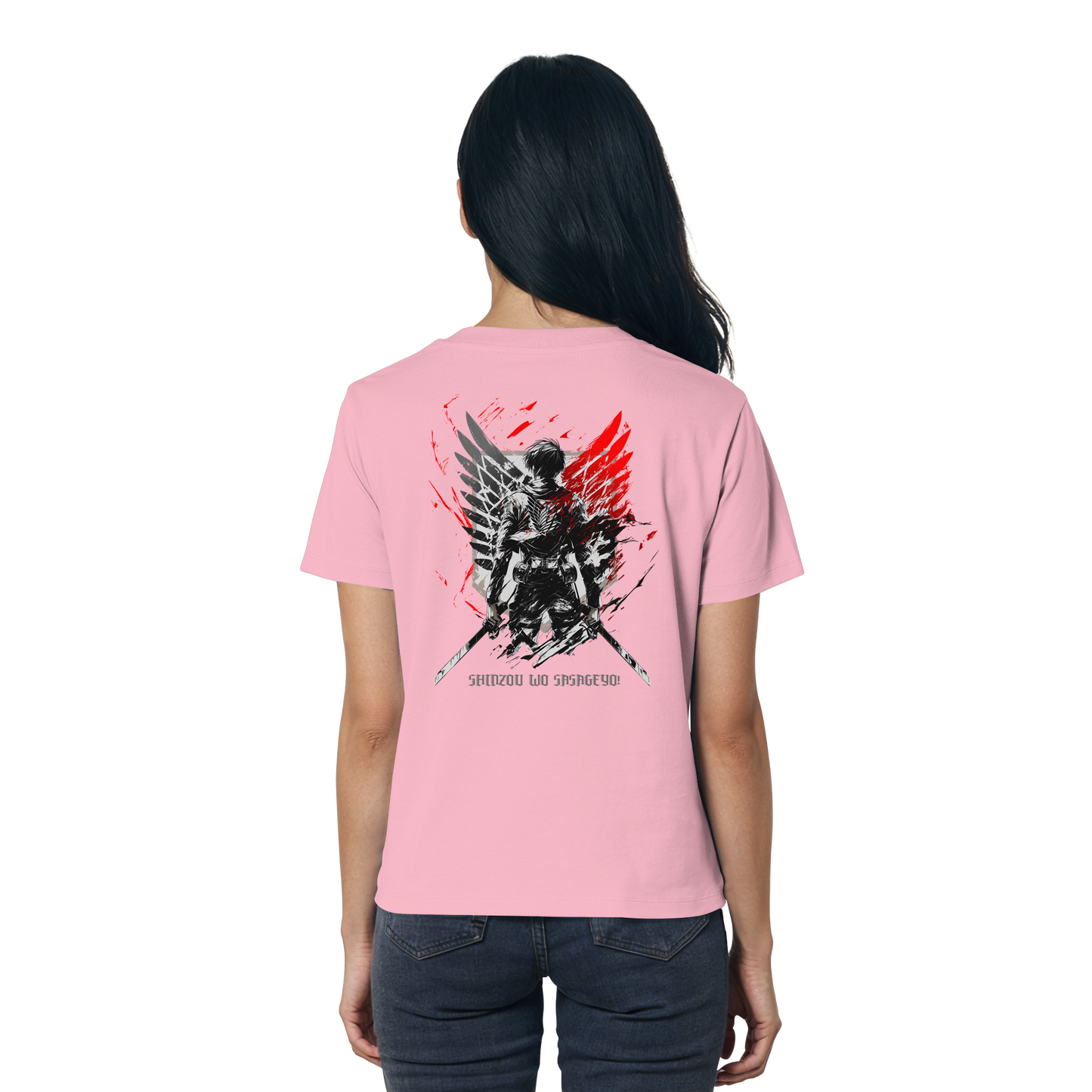"Wings of Resolve" Back Women Organic Shirt