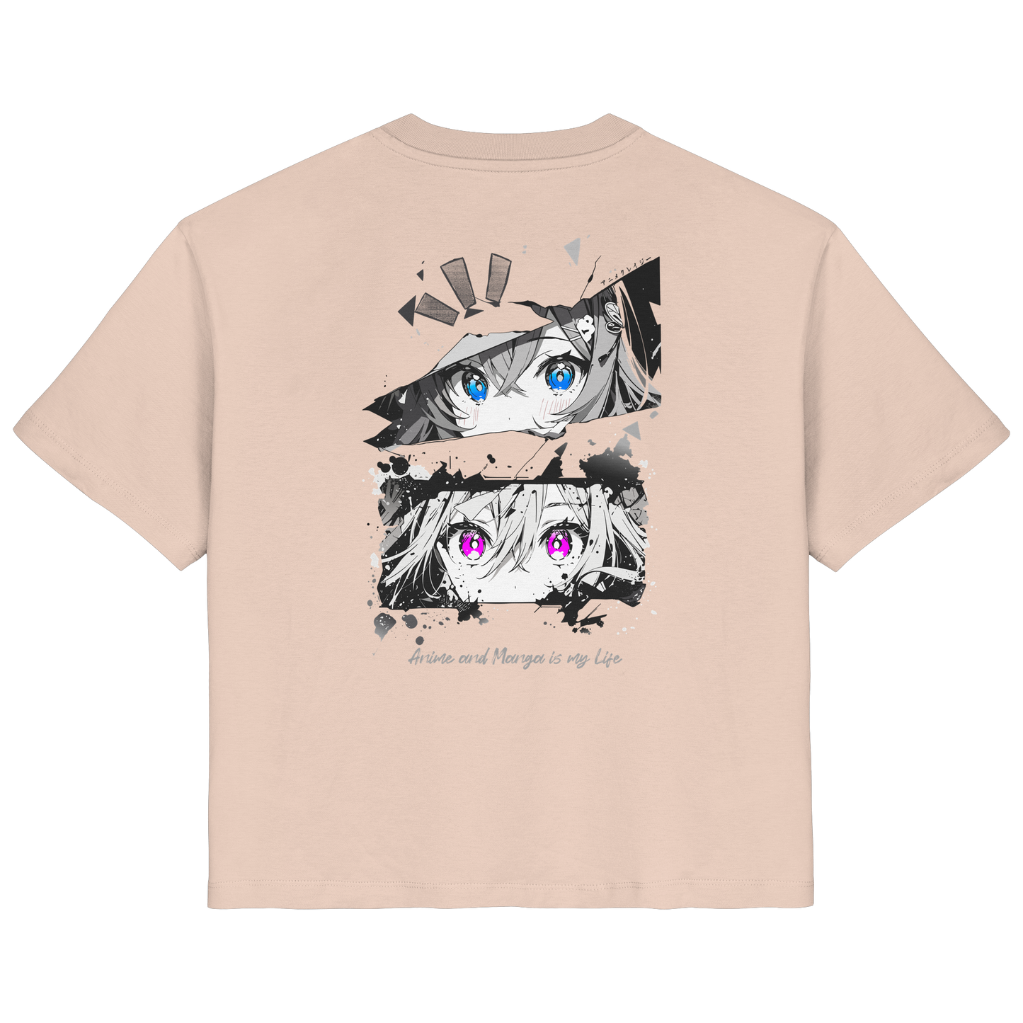 "Anime Eyes" Back - Ladies Organic Shirt
