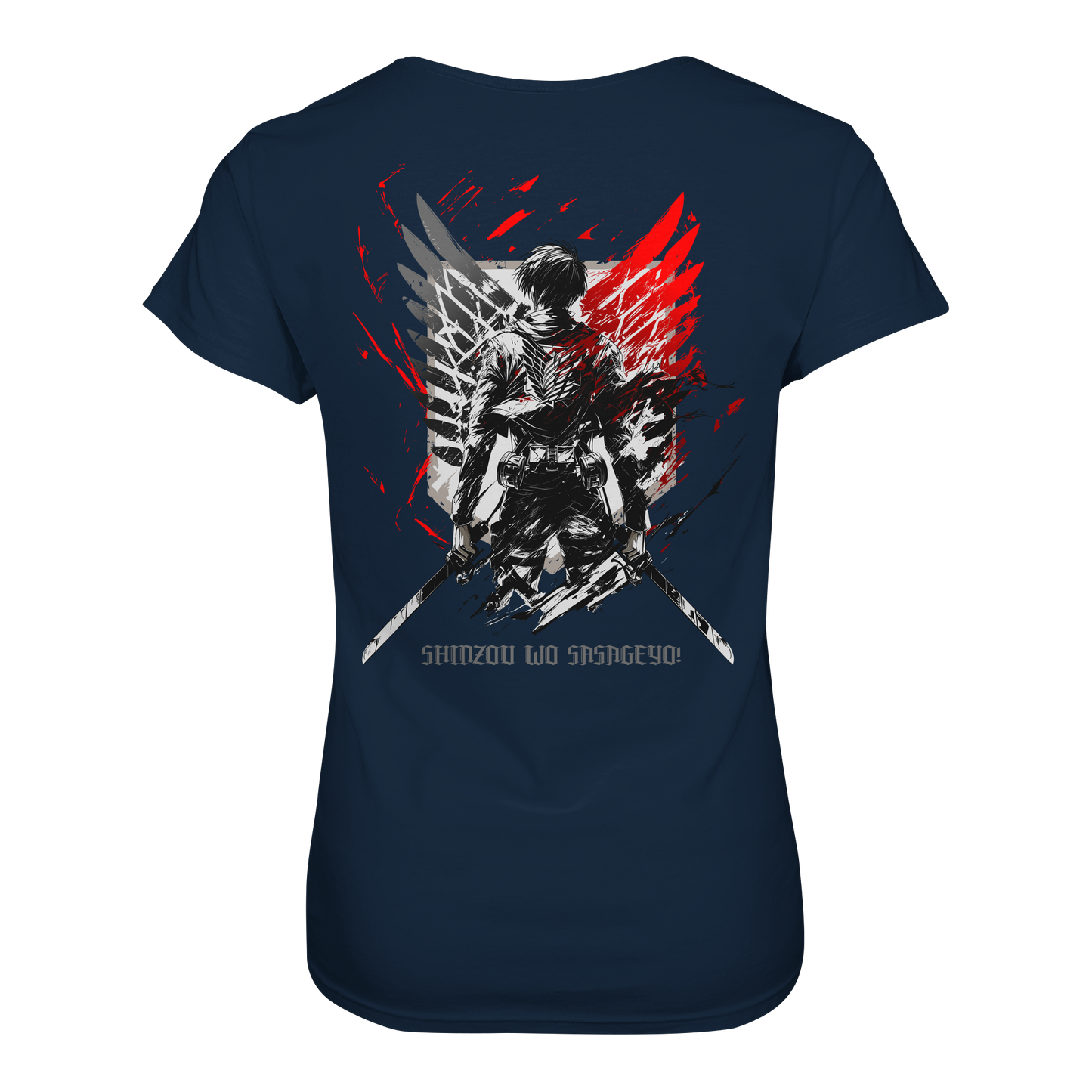 "Wings of Resolve" Back Women Organic Shirt