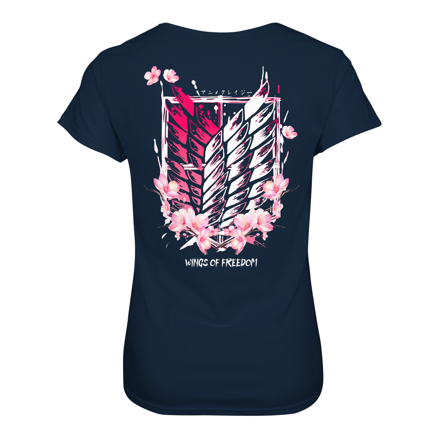 "Petals of Liberation“ Back Women Organic Shirt