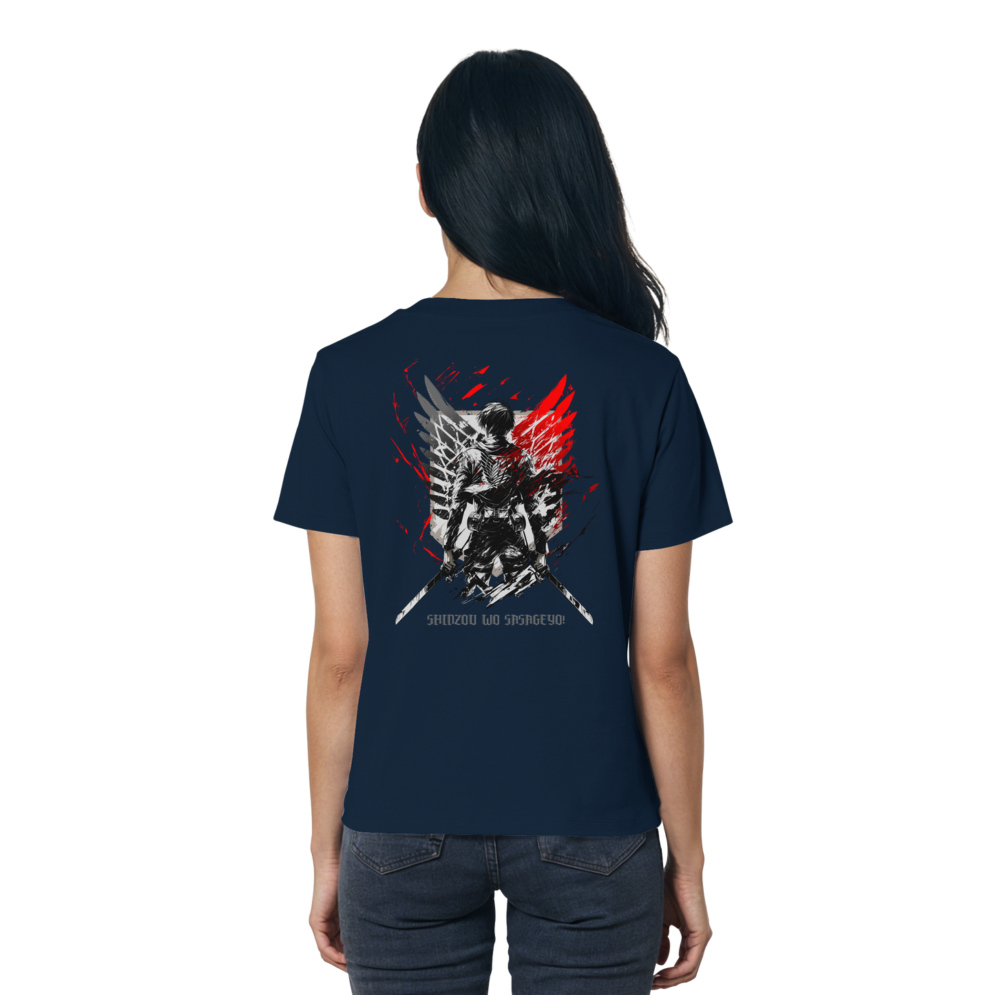 "Wings of Resolve" Back Women Organic Shirt