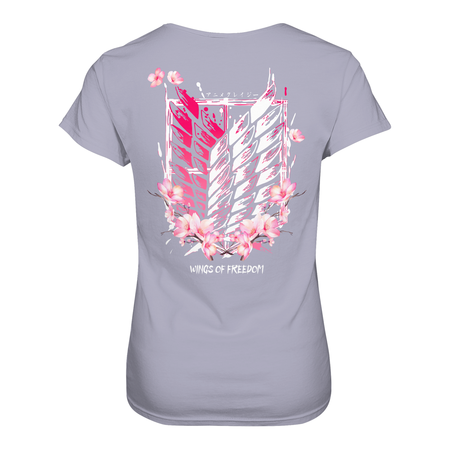 "Petals of Liberation“ Back Women Organic Shirt