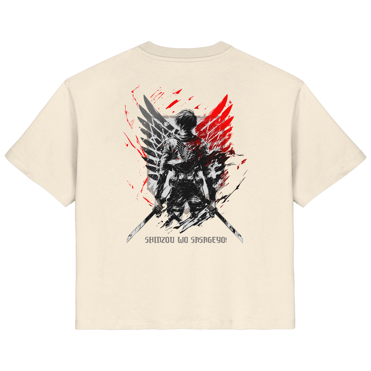 "Wings of Resolve" Back Women Organic Shirt
