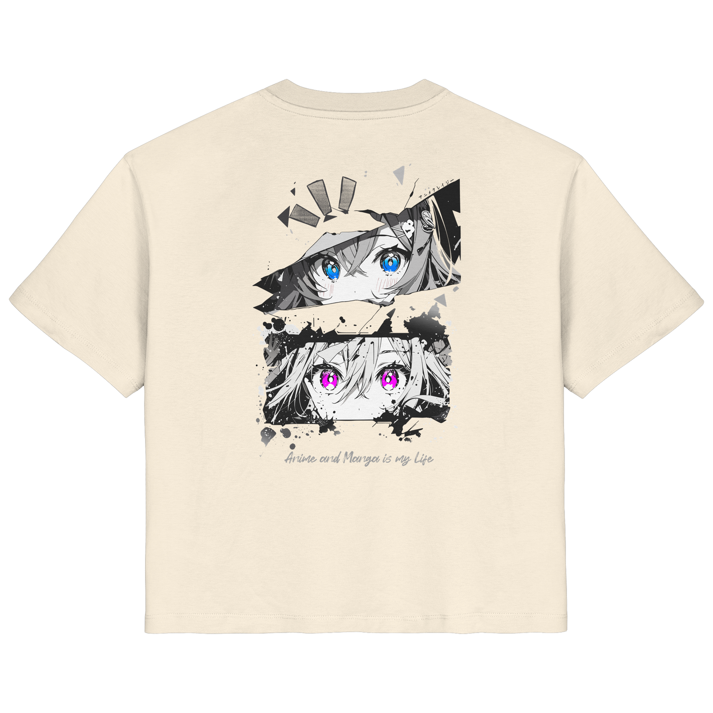 "Anime Eyes" Back - Ladies Organic Shirt