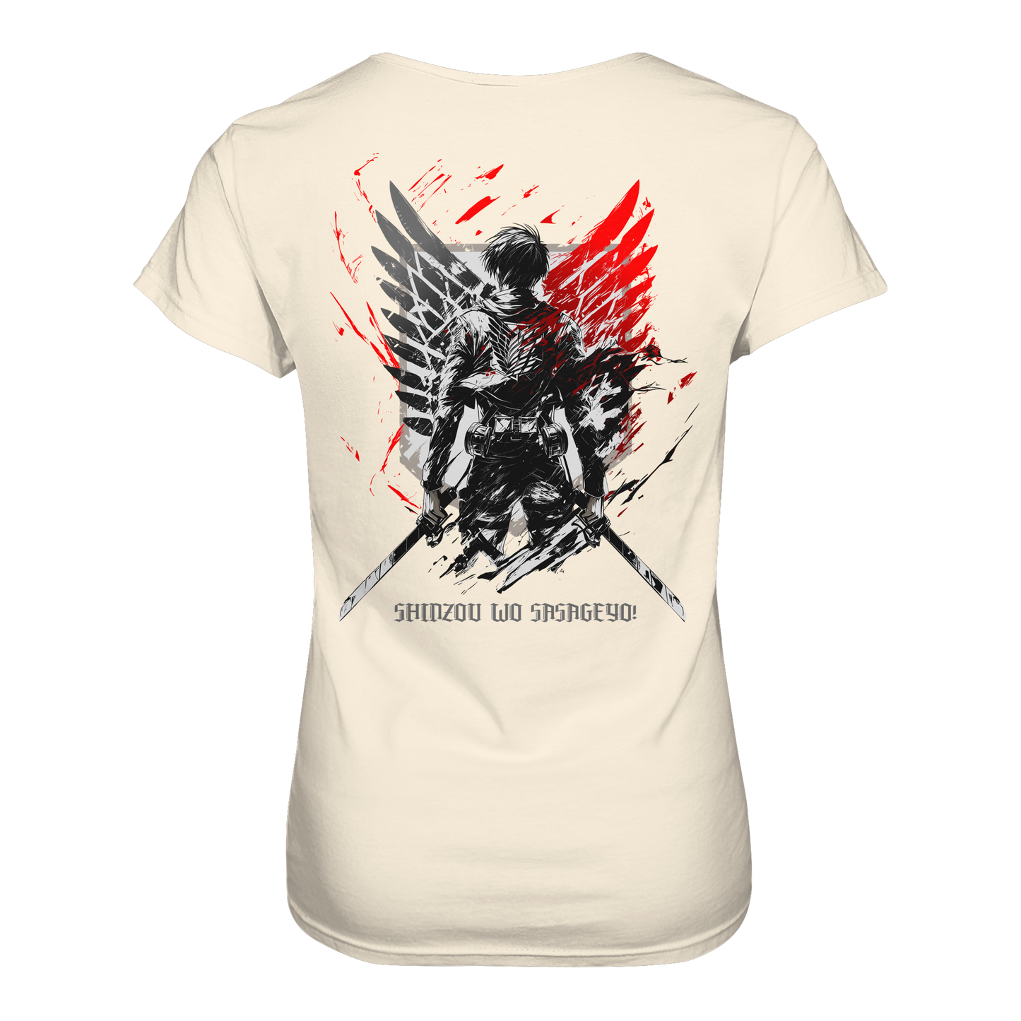 "Wings of Resolve" Back Women Organic Shirt