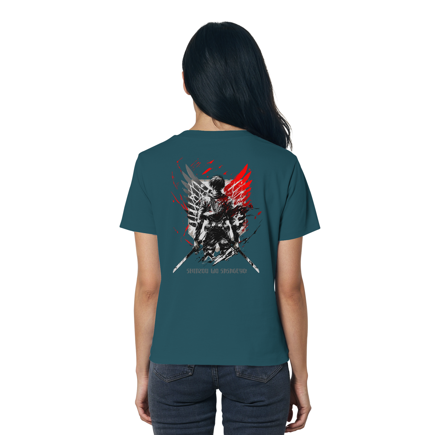 "Wings of Resolve" Back Women Organic Shirt