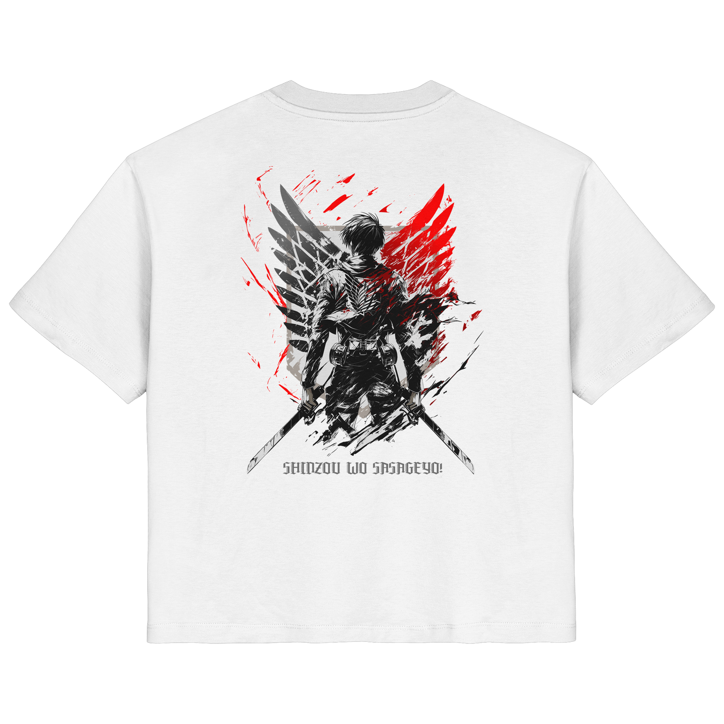 "Wings of Resolve" Back Women Organic Shirt