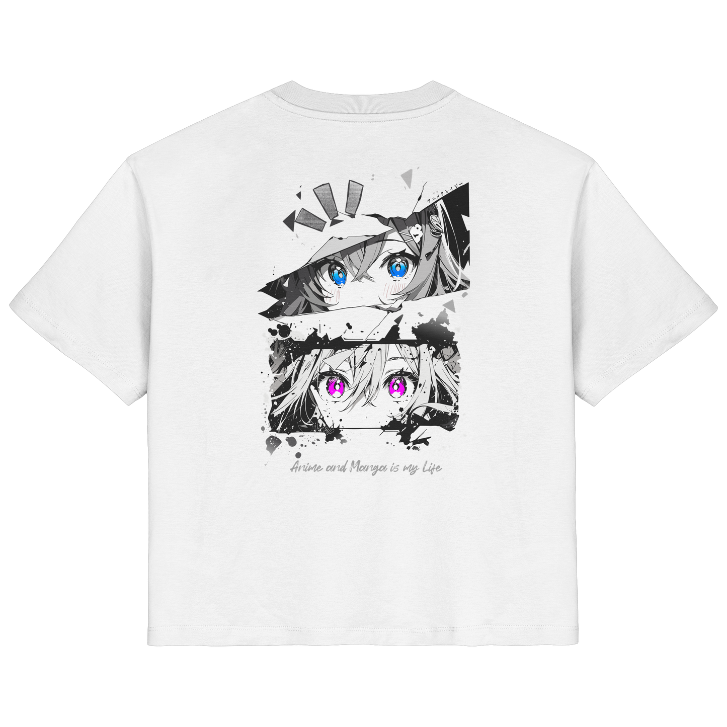 "Anime Eyes" Back - Ladies Organic Shirt