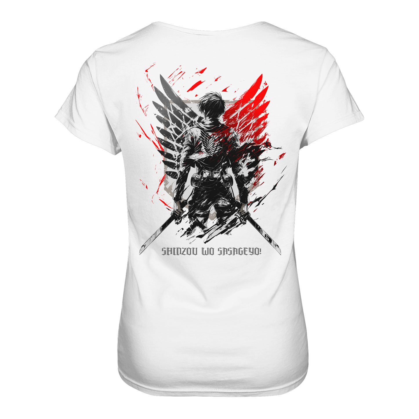 "Wings of Resolve" Back Women Organic Shirt