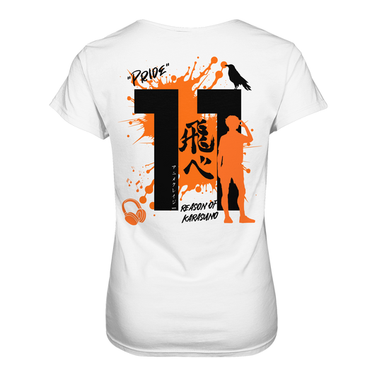 "Pride" Back White Women Organic Shirt