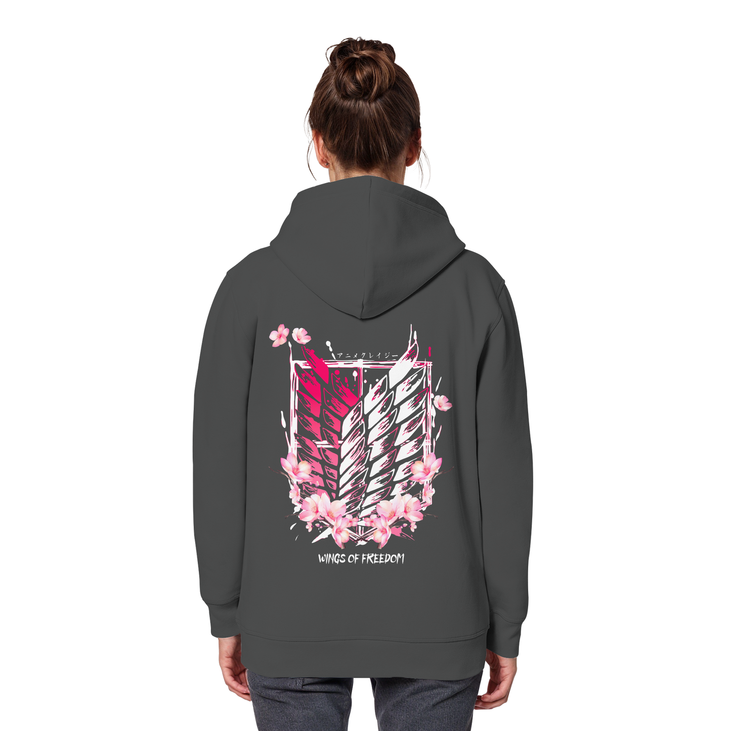"Petals of Liberation“ Back Organic Classic Hoodie