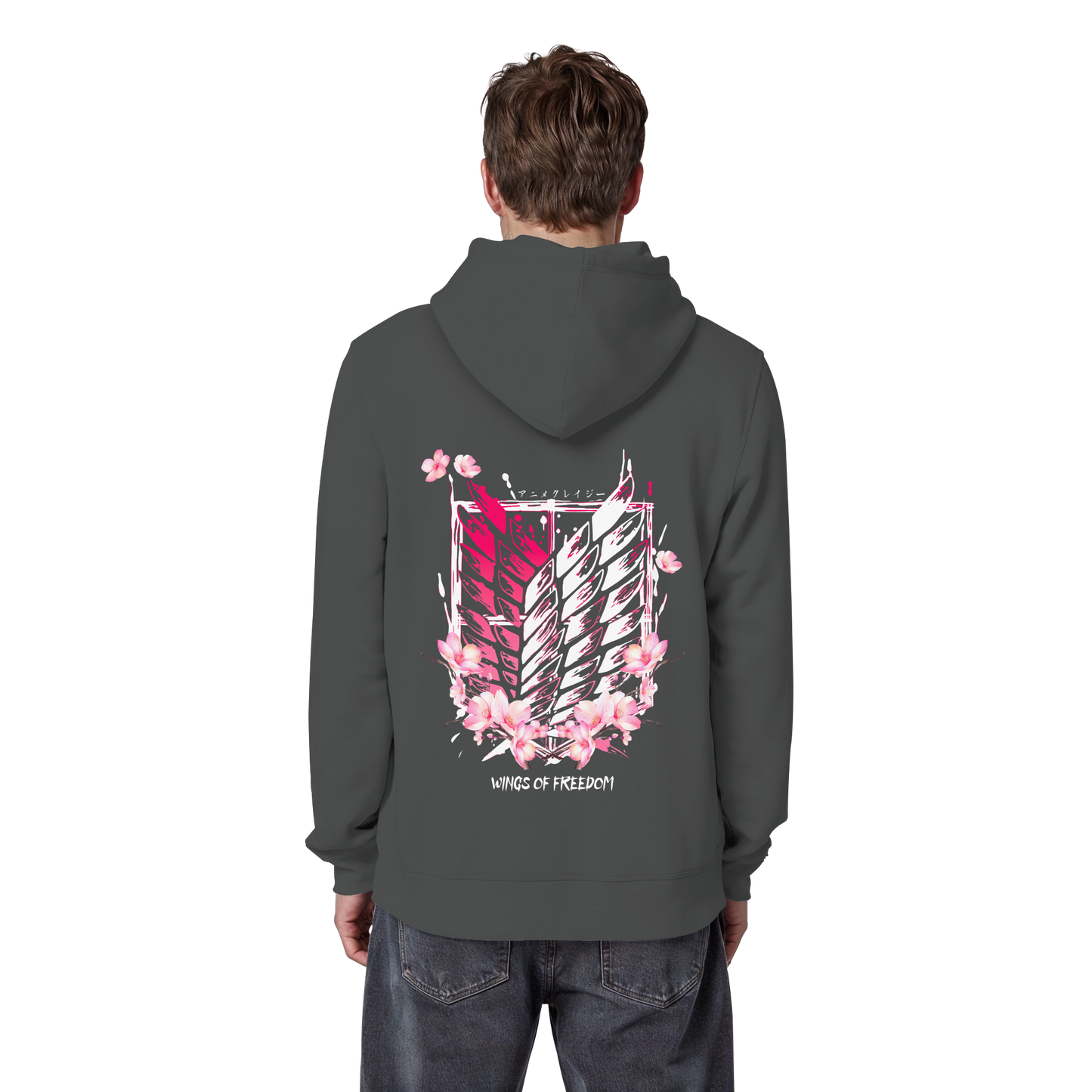 "Petals of Liberation“ Back Organic Classic Hoodie