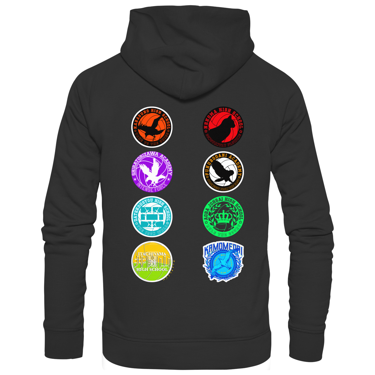 "Ascension Marks" Back Black Organic Classic Hoodie