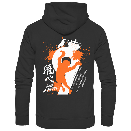 "King Of The Field 2.0" Back Black Organic Classic Hoodie
